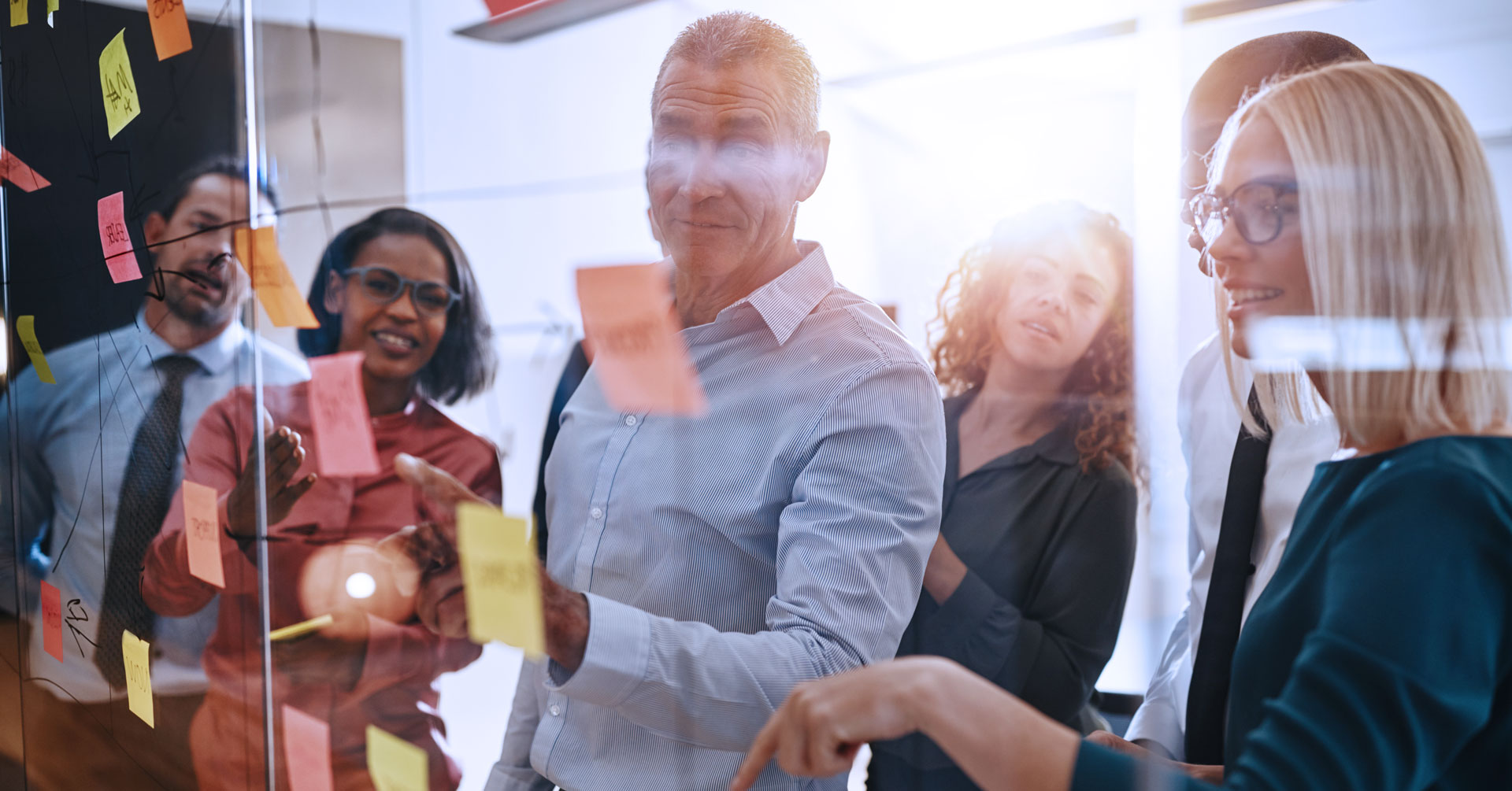 diverse-team-having-an-office-brainstorm